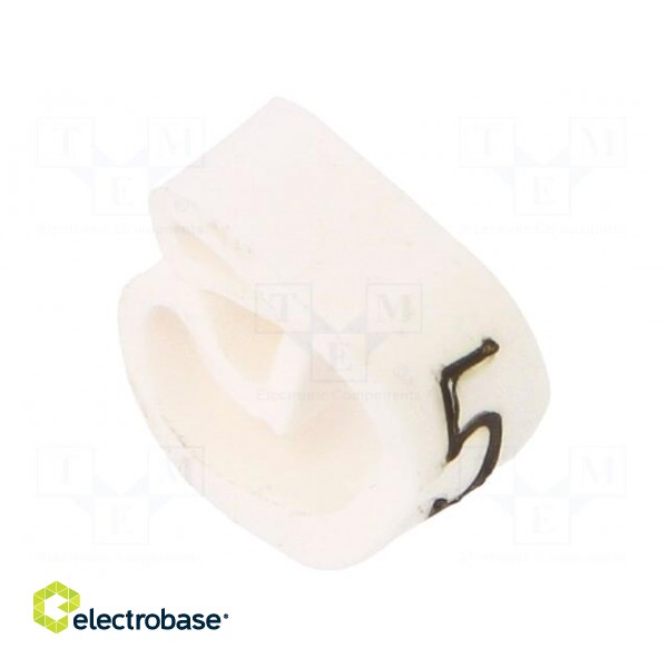 Markers | Marking: 5 | 4÷10mm | PVC | white | -30÷80°C | leaded | CLI C image 2