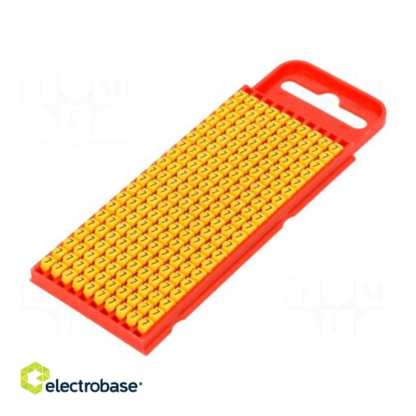 Markers for cables and wires | Label symbol: 7 | 2÷2.8mm | yellow