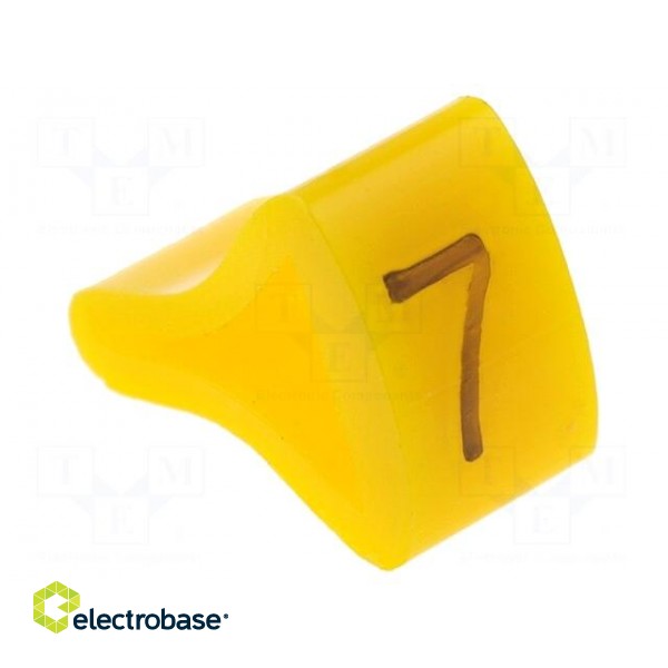 Markers for cables and wires | Label symbol: 7 | 3÷6.5mm | H: 9mm
