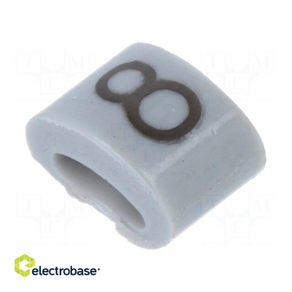 Markers for cables and wires | Label symbol: 8 | 1.1÷2.5mm | H: 3mm image 2