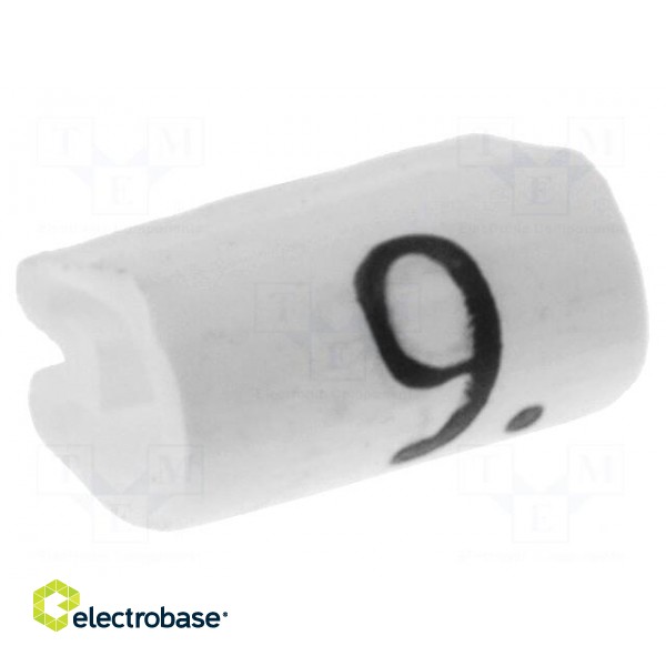 Markers for cables and wires | Label symbol: 9 | 1.5÷2mm | PVC
