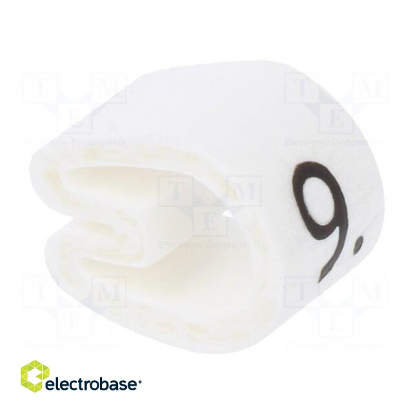 Markers | Marking: 9 | 4.3÷6.9mm | PVC | white | -45÷70°C | leaded
