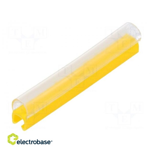 Markers | Marking: empty | 2.4÷3mm | PVC | yellow | -30÷60°C | push-in