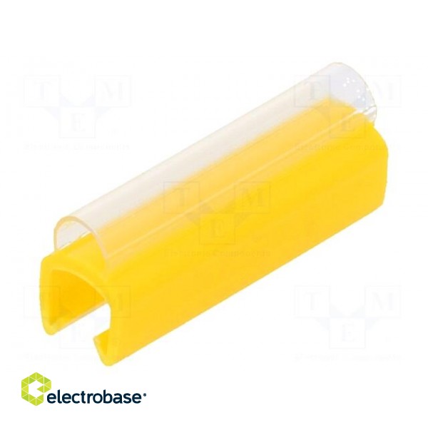 Markers | Marking: empty | 4÷5mm | PVC | yellow | -30÷60°C | push-in
