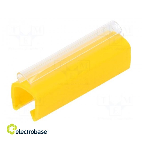 Markers | Marking: empty | 6÷7.2mm | PVC | yellow | -30÷60°C | push-in