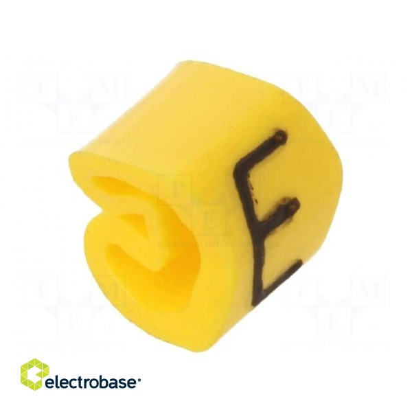Markers | Marking: ET | 1.3÷3mm | PVC | yellow | -30÷80°C | leaded | CLI C