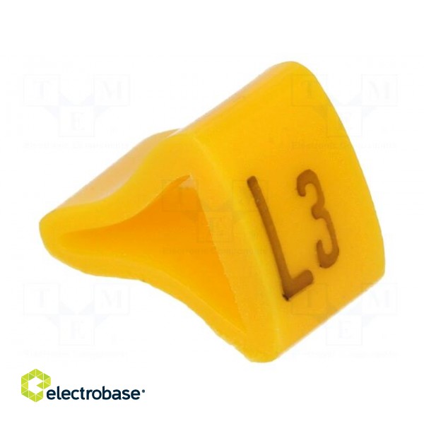 Markers for cables and wires | Label symbol: L3 | 3÷6.5mm | H: 9mm