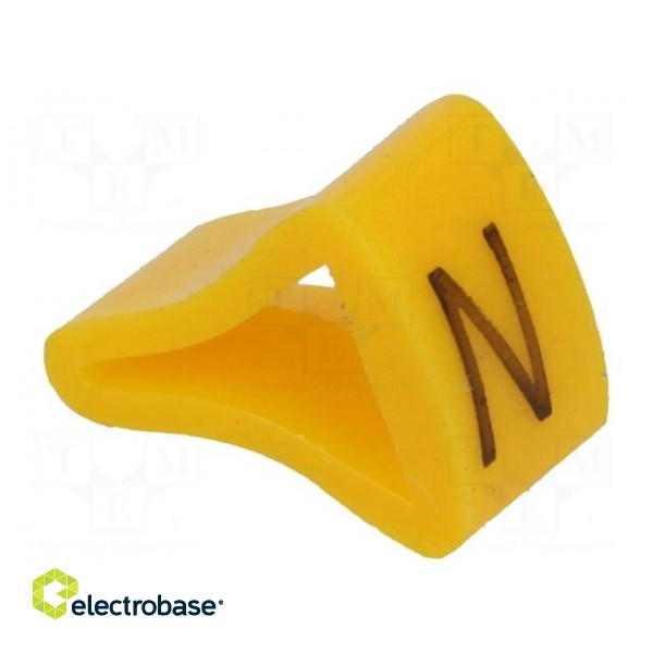 Markers for cables and wires | Label symbol: N | 3÷6.5mm | H: 9mm