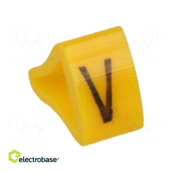 Markers | Marking: V | 3÷6.5mm | H: 9mm | A: 7mm | -30÷100°C | leaded | L: 5mm