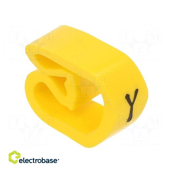 Markers | Marking: Y | 8÷16mm | PVC | yellow | -30÷80°C | leaded | CLI C