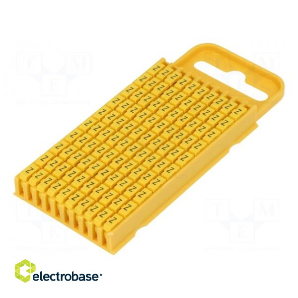 Markers for cables and wires | Label symbol: Z | 4.3÷5.3mm | yellow