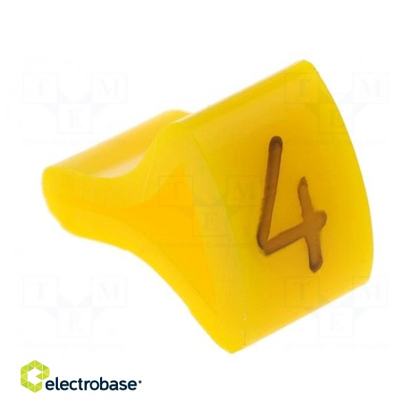 Markers for cables and wires | Label symbol: 4 | 10÷16mm | H: 21mm