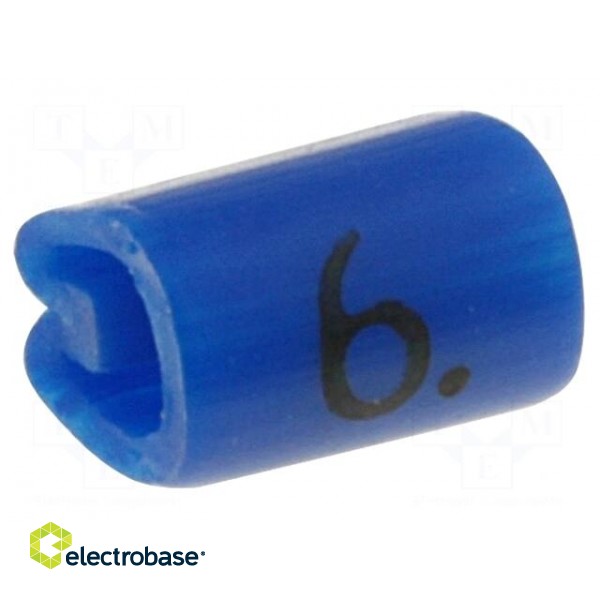 Markers for cables and wires | Label symbol: 6 | 5.5÷8.9mm | PVC