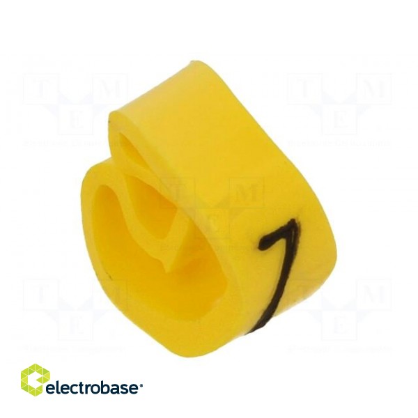 Markers | Marking: 7 | 4÷10mm | PVC | yellow | -30÷80°C | leaded | CLI C image 2