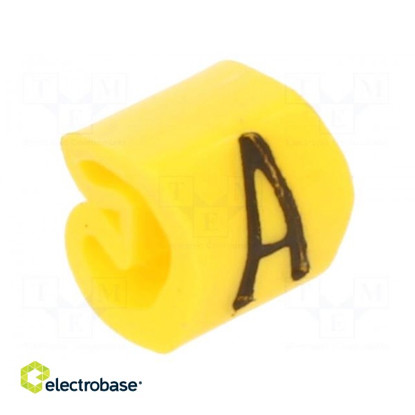 Markers | Marking: A | 1.3÷3mm | PVC | yellow | -30÷80°C | leaded | CLI C