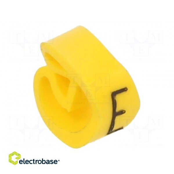 Markers | Marking: E | 4÷10mm | PVC | yellow | -30÷60°C | leaded | PA-2