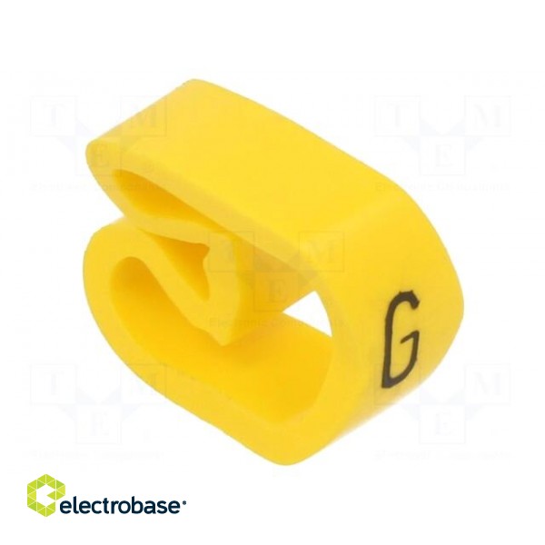 Markers | Marking: G | 8÷16mm | PVC | yellow | -30÷60°C | leaded | PA-3