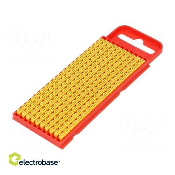 Markers for cables and wires | Label symbol: L1 | 2÷2.8mm | yellow