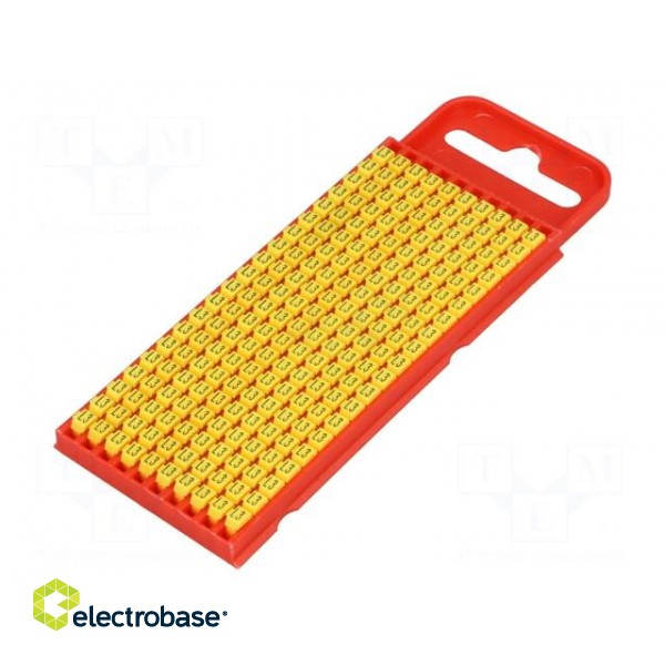Markers for cables and wires | Label symbol: L3 | 2÷2.8mm | yellow