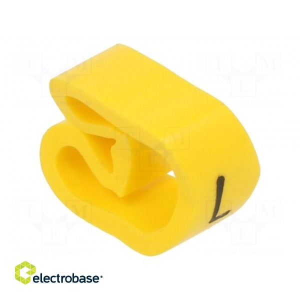 Markers | Marking: L | 8÷16mm | PVC | yellow | -30÷60°C | leaded | PA-3