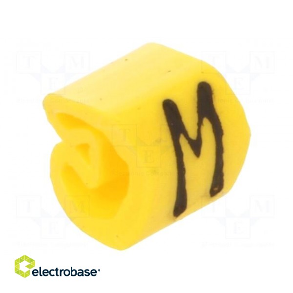 Markers | Marking: M | 1.3÷3mm | PVC | yellow | -30÷80°C | leaded | CLI C