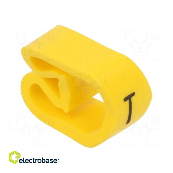 Markers | Marking: T | 8÷16mm | PVC | yellow | -30÷60°C | leaded | PA-3