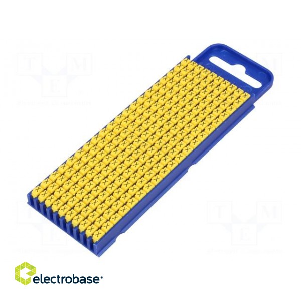 Markers for cables and wires | Label symbol: X | 2.8÷3.8mm | yellow
