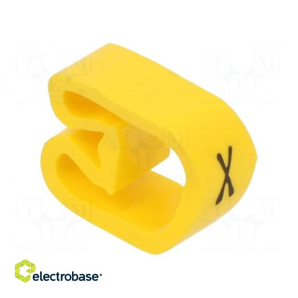 Markers | Marking: X | 8÷16mm | PVC | yellow | -30÷60°C | leaded | PA-3