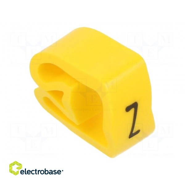 Markers | Marking: Z | 8÷16mm | PVC | yellow | -30÷60°C | leaded | PA-3