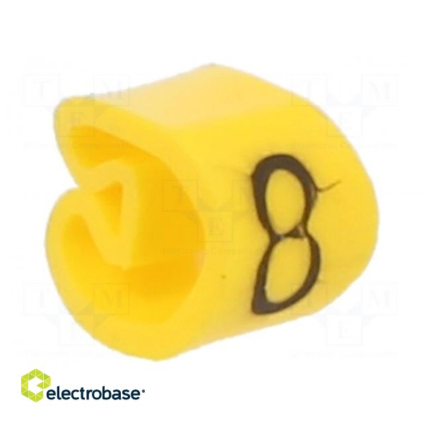 Markers | Marking: 0 | 2.5÷5mm | PVC | yellow | -30÷60°C | leaded | PA-1