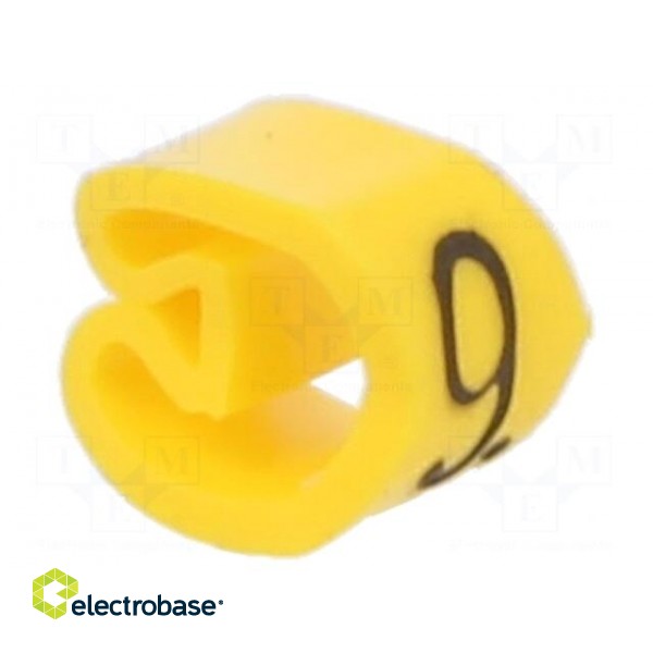 Markers | Marking: 9 | 2.5÷5mm | PVC | yellow | -30÷60°C | leaded | PA-1
