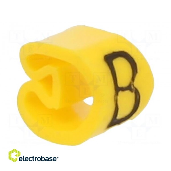 Markers | Marking: B | 2.5÷5mm | PVC | yellow | -30÷80°C | leaded | CLI C