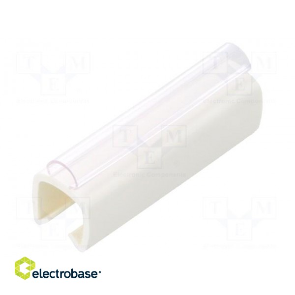 Markers | Marking: empty | 6÷7.2mm | PVC | white | -30÷60°C | push-in