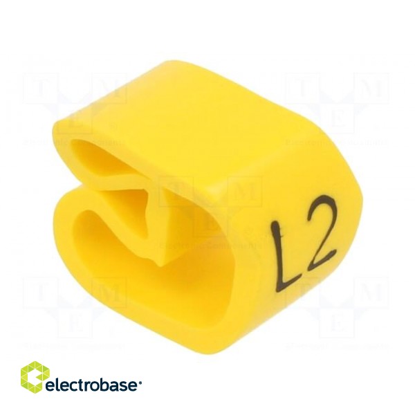 Markers | Marking: L2 | 8÷16mm | PVC | yellow | -30÷60°C | leaded | PA-3