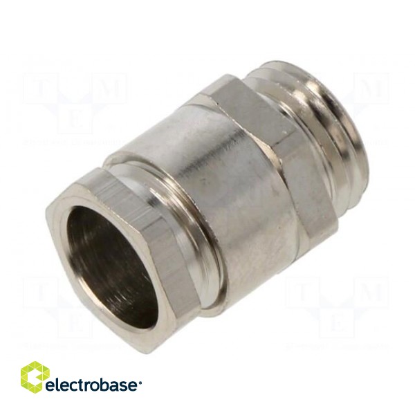 Cable gland | PG7 | IP54 | brass | metallic | Resistance to: UV rays