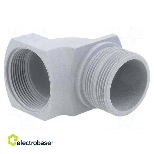 Cable gland | angular | M32 | 1.5 | IP55 | polyamide | grey