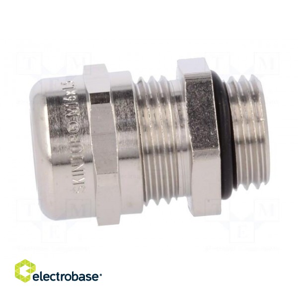 Cable gland | M16 | 1,5 | IP68 | Mat: brass | Body plating: nickel paveikslėlis 3