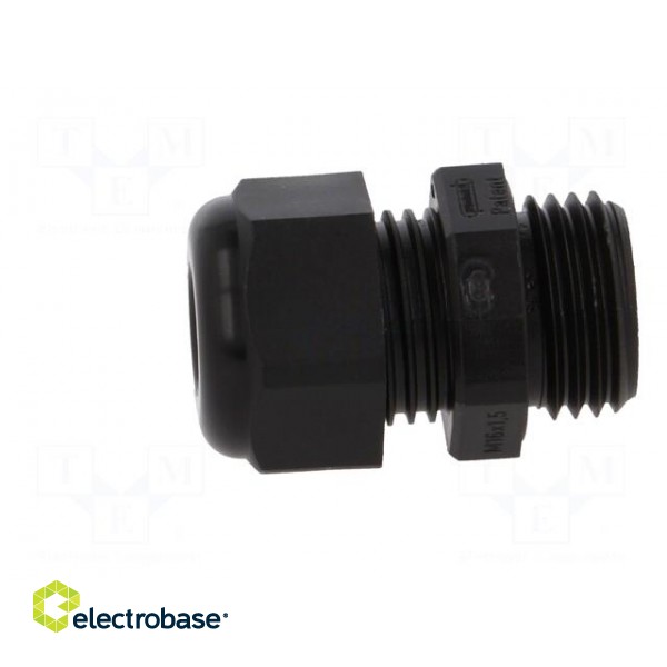 Cable gland | M16 | 1,5 | IP68 | Mat: polyamide | black | UL94V-0 фото 3