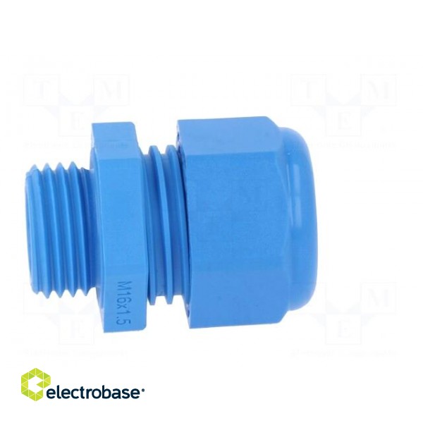 Cable gland | M16 | 1,5 | IP68 | Mat: polyamide | blue | UL94V-0 paveikslėlis 7