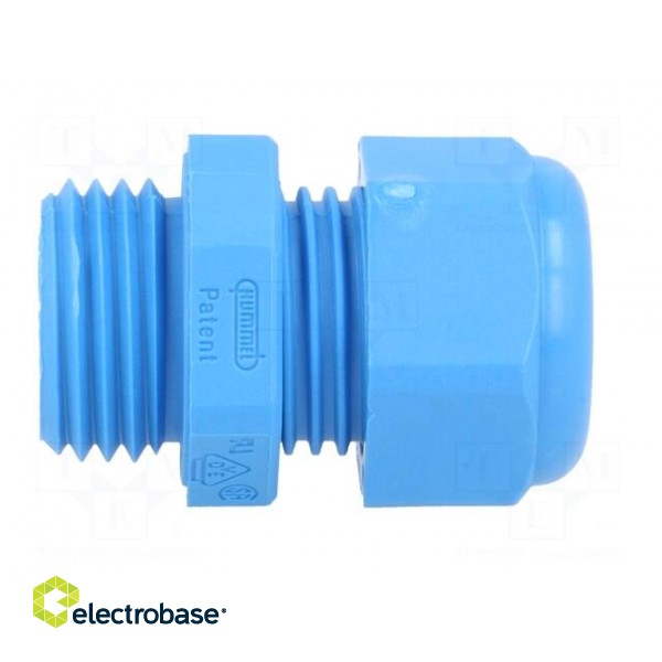 Cable gland | M16 | 1,5 | IP68 | Mat: polyamide | blue | UL94V-0 paveikslėlis 7