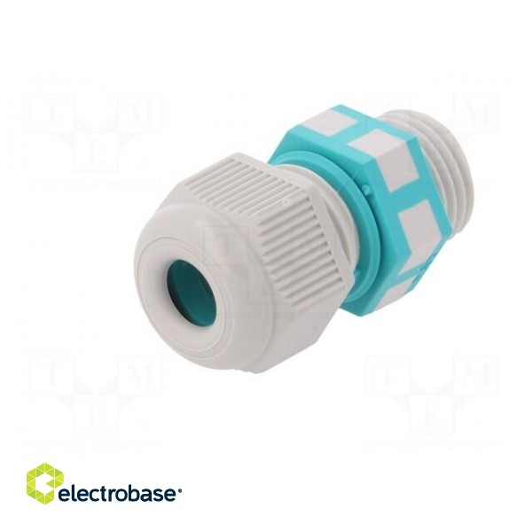 Cable gland | M16 | 1,5 | IP68 | Mat: polyamide | grey | UL94V-2 image 2