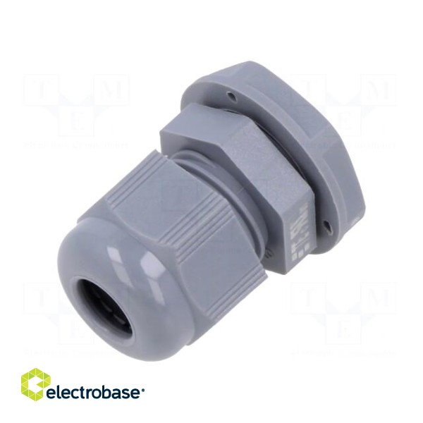 Cable gland | M16 | 1.5 | IP68 | polyamide | grey | Entrelec