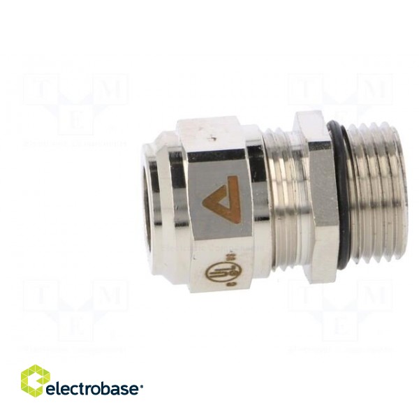 Cable gland | M20 | 1,5 | IP68 | Mat: brass | Body plating: nickel image 3