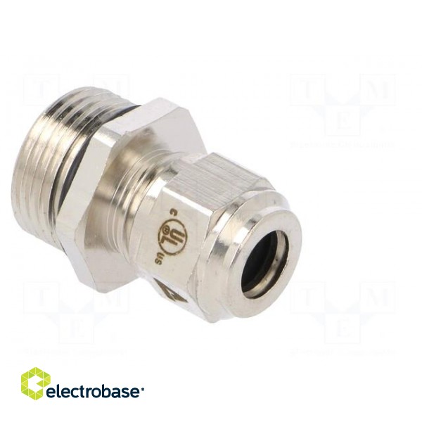 Cable gland | M20 | 1,5 | IP68 | Mat: brass | Body plating: nickel фото 8