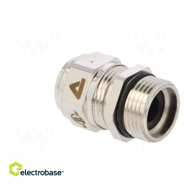 Cable gland | M20 | 1,5 | IP68 | Mat: brass | Body plating: nickel фото 4