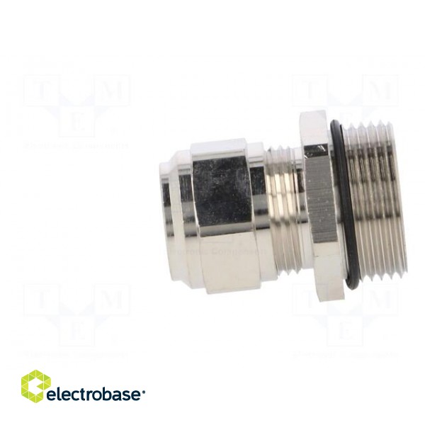 Cable gland | M25 | 1,5 | IP68 | Mat: brass | Body plating: nickel фото 3