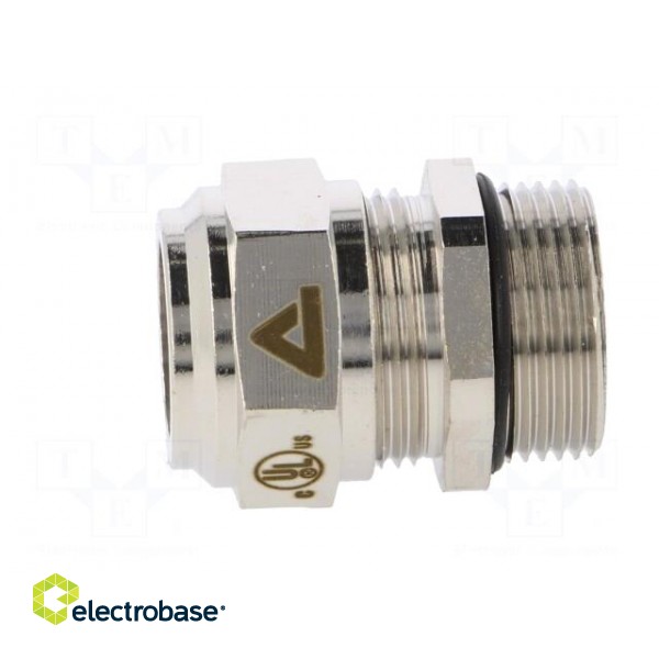 Cable gland | M25 | 1,5 | IP68 | Mat: brass | Body plating: nickel image 3