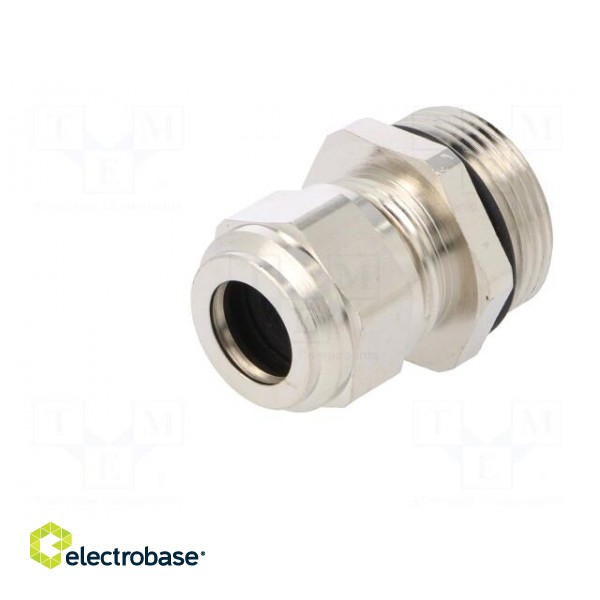 Cable gland | M25 | 1,5 | IP68 | Mat: brass | Body plating: nickel фото 2