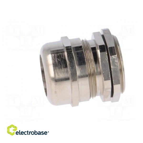 Cable gland | M32 | 1.5 | IP68 | brass | Body plating: nickel | RRPL image 3