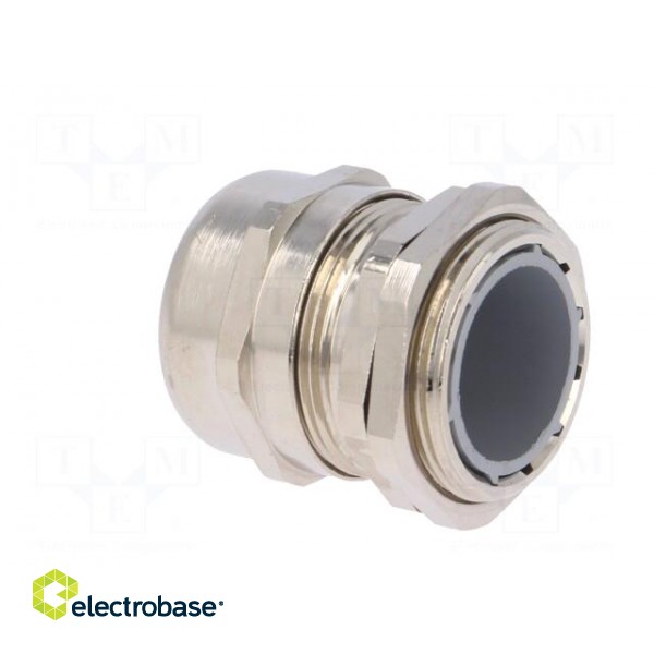 Cable gland | M32 | 1.5 | IP68 | brass | Body plating: nickel | RRPL image 4
